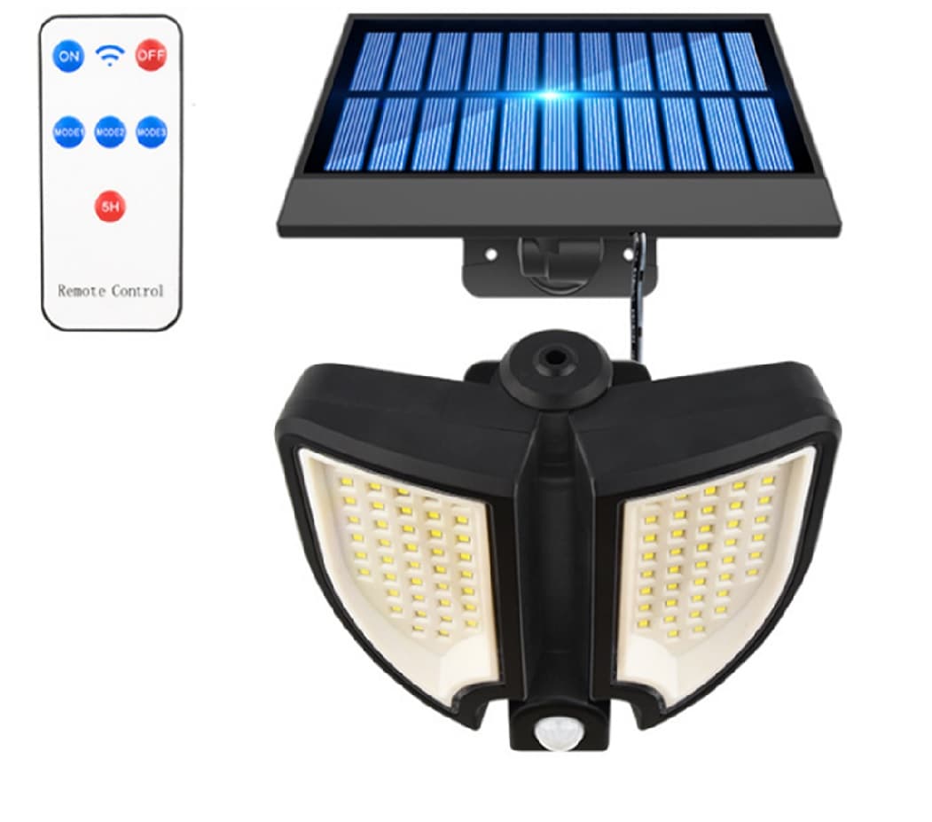 LED соларен прожектор с датчик за движение 18W 6000-6500K IP65