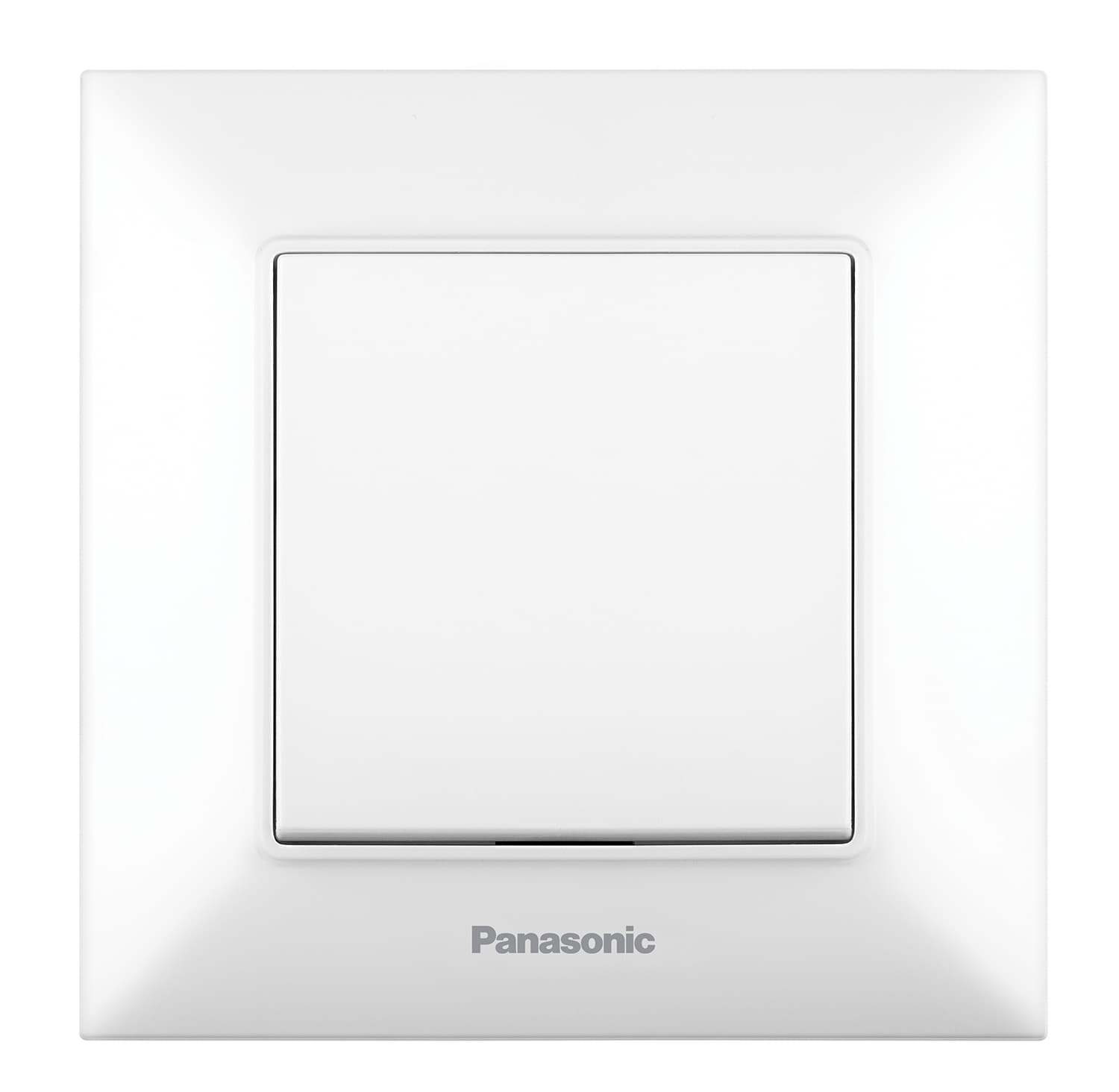 Единичен ключ Аркедия Слим Panasonic бял 