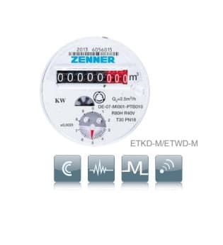 Водомер без холендри Zenner ETKD-M СВ 3/4"