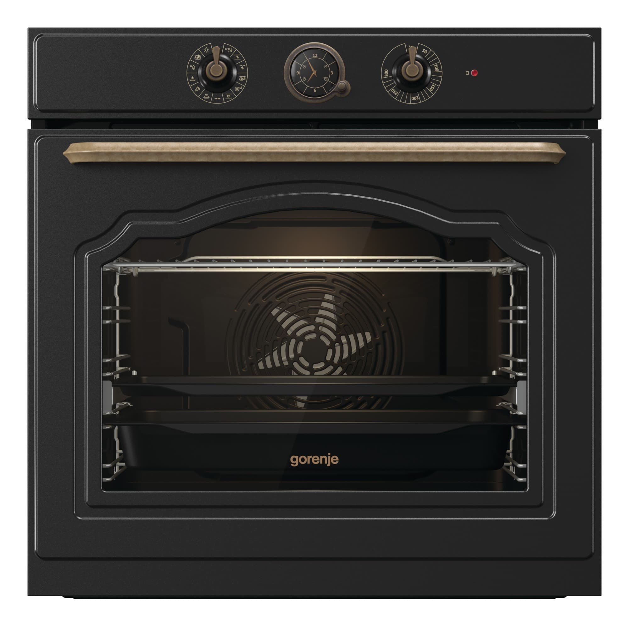 Фурна за вграждане Gorenje BOS67372CLB ретро серия 77л