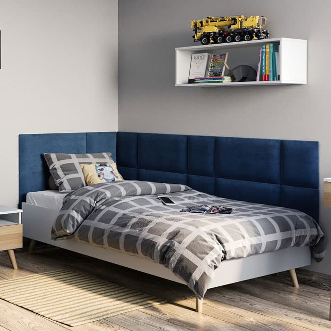 Тапициран панел Vilo Regular 3 Тъмносин 30x30 см