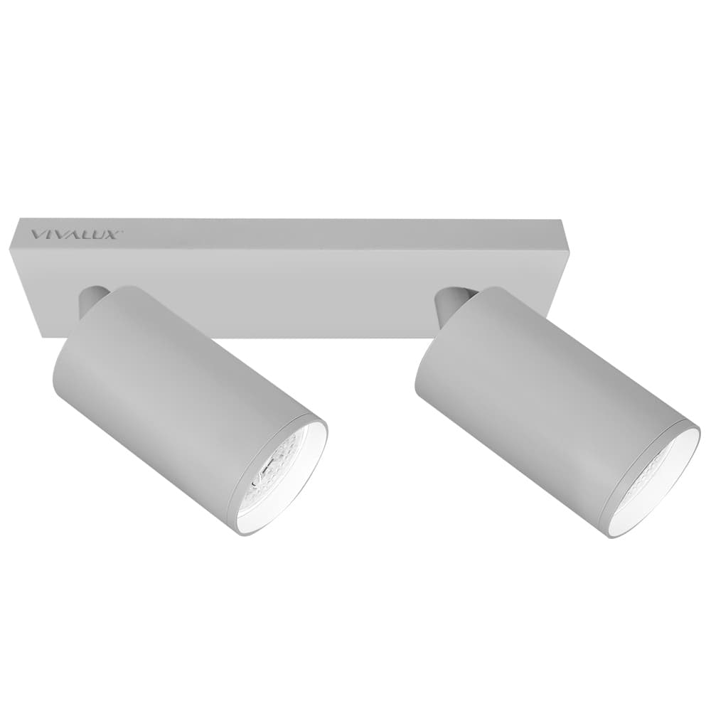 Линеен спот за таван Vivalux SP712-2L WH Lux GU10 2x35W бял