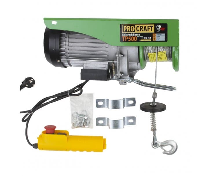 Електрически телфер Procraft TP500 250/500кг 1020W