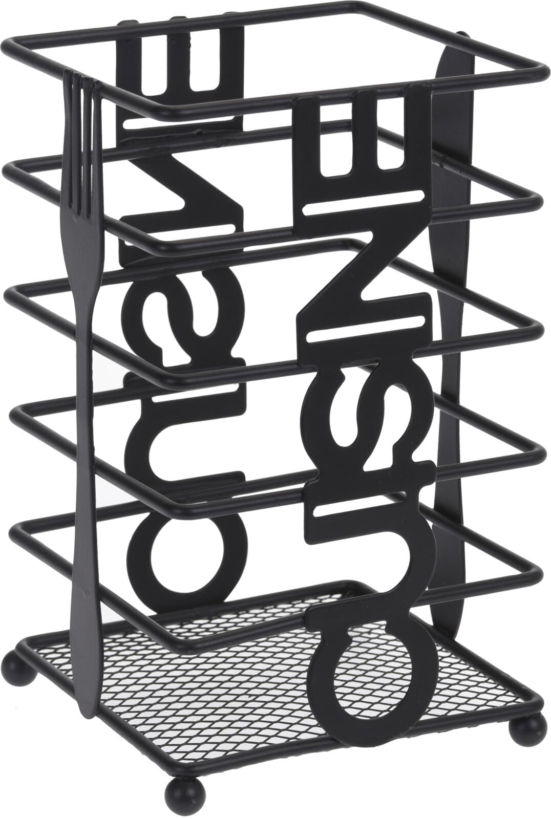 Поставка за прибори Black 10,4x10,4x16,5см 