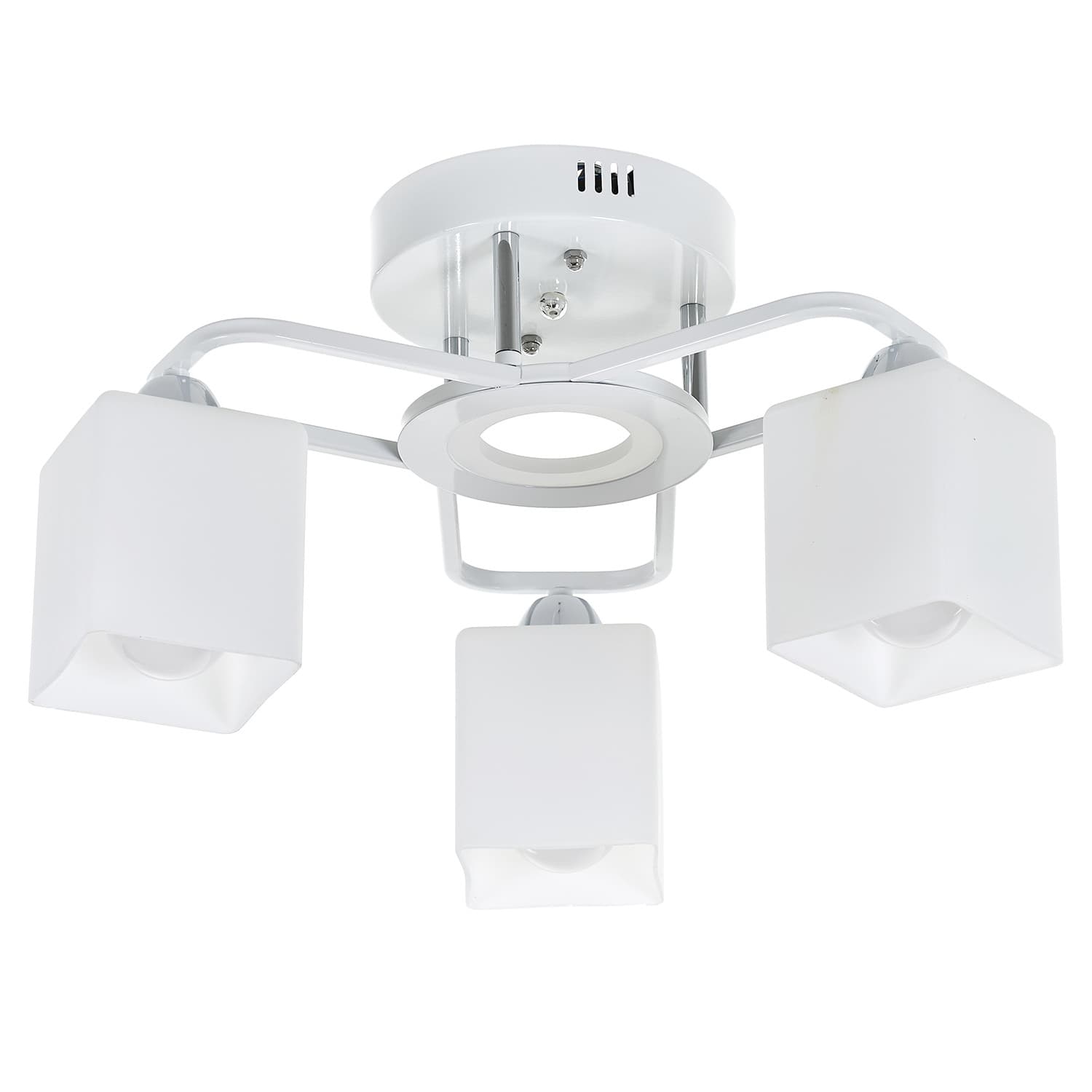 LED полилей EL 2460/3 WH/CR 3x28W + LED 8W Е27