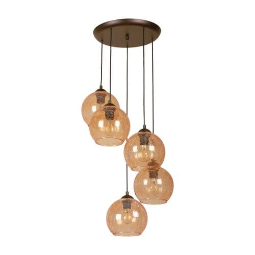 Полилей Lightstyle Орландо 1910-D-6-CU 5xE27 60W патина