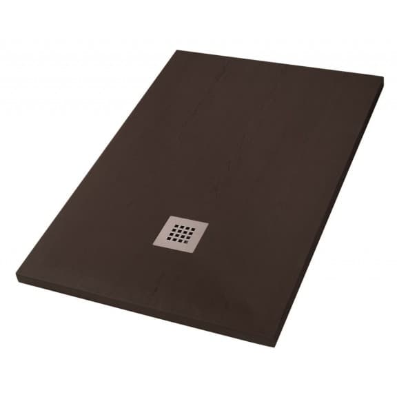 Правоъгълно поддушово корито IC Wooden texture 120х80х3.5см 