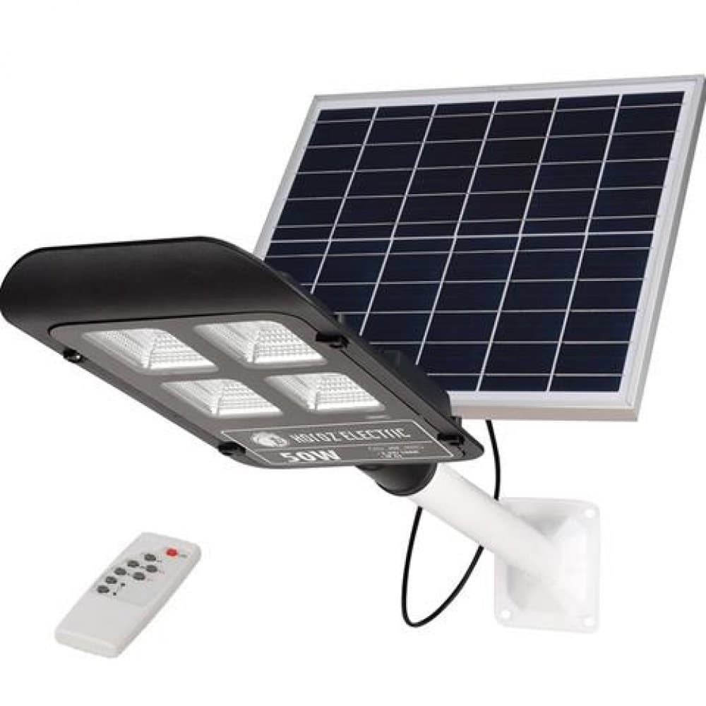 LED соларно улично тяло с дистанционно SMD Horoz Electric 50W IP54 - IP65
