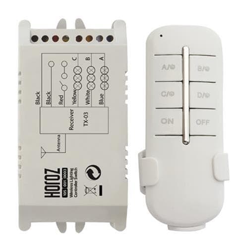 Безжичен контролер за осветление 3 кръга Horoz Electric 30-60м AC 180-240V