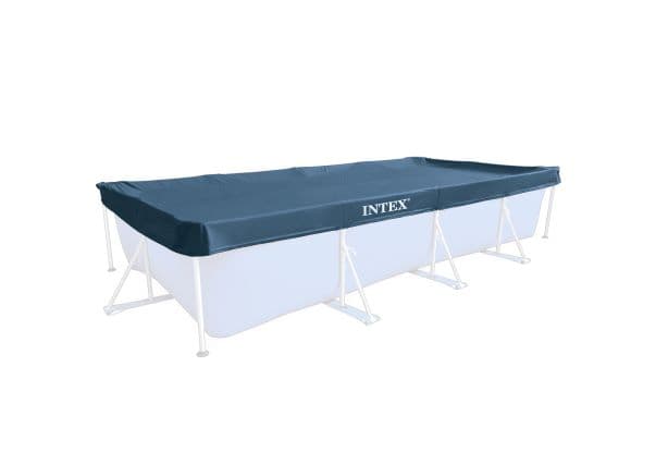Покривало с дупки за правоъгълен басейн Intex 28039 / 450х226х20см