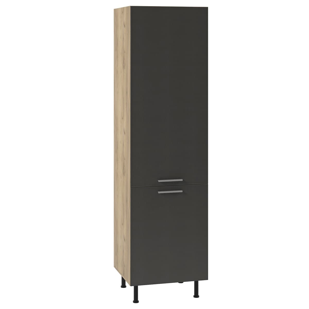 Шкаф тип колона за хладилник Sky Loft H60 Графит/Сиво