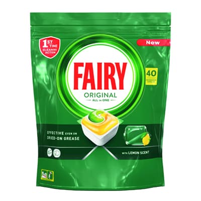 Таблетки за съдомиялна машина Fairy Original Lemon 40 броя