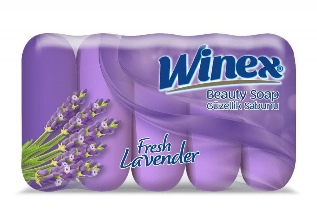 Сапун Winex Лавандула лилав 5х55г