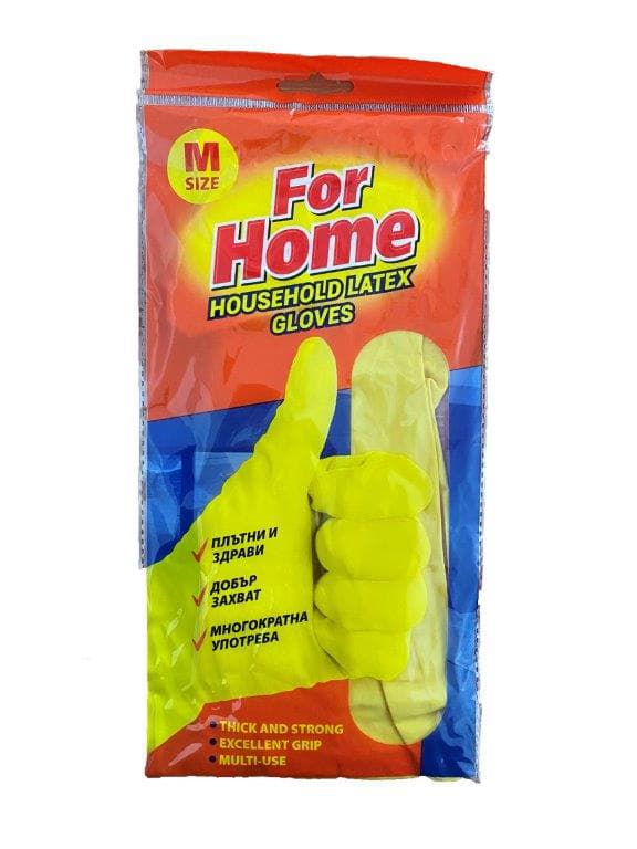 Ръкавици For Home M латекс 2 броя