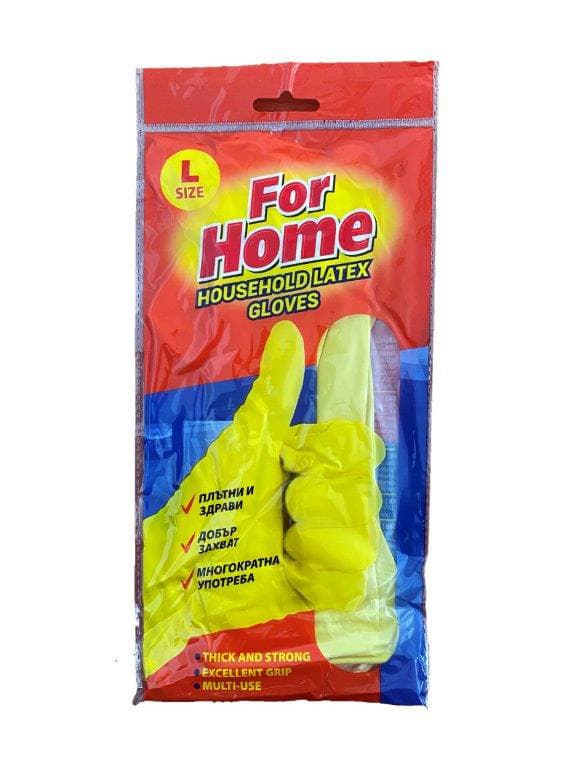 Ръкавици For Home L латекс 2 броя