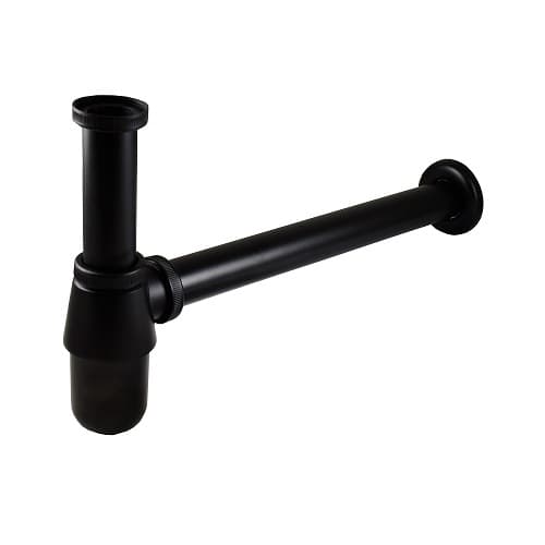 Бутилков сифон за мивка без витло 1 1/4" Black