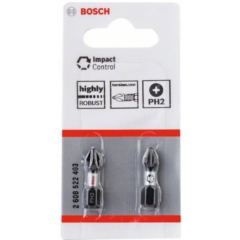 Битове Bosch Pro Phillips Impact PH2 / 25мм 2 броя