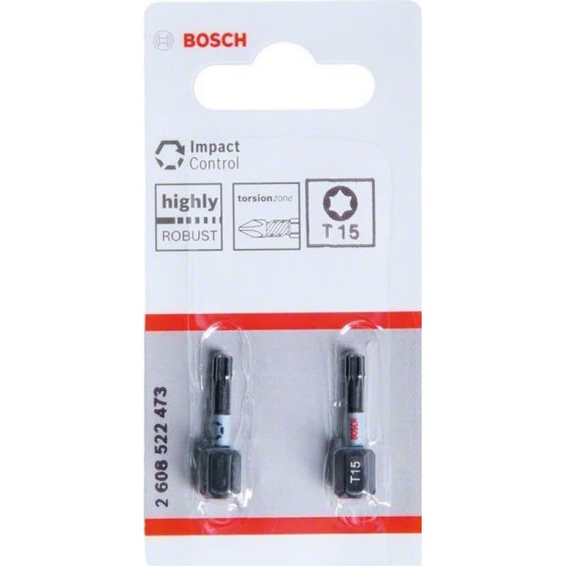 Битове Bosch Pro Torx Impact T15 / 25мм 2 броя