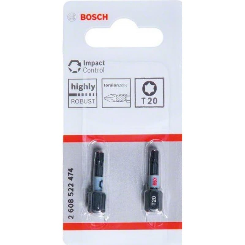 Битове Bosch Pro Torx Impact T20 / 25мм 2 броя