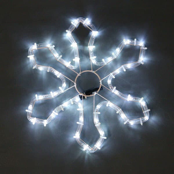 Коледна снежинка 48 сини LED лампички IP44 L35/H35см