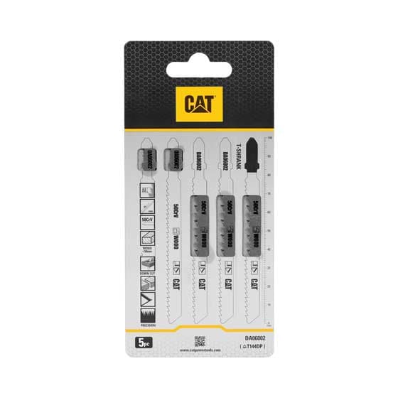 Нож за прободен трион за дърво CAT DA06002 T144D 50CrV 5 броя
