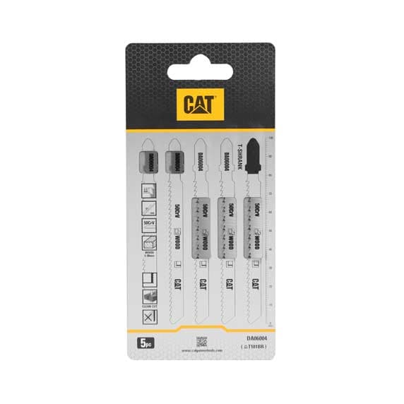 Нож за прободен трион за дърво CAT DA06004 T101BR 50CrV 5 броя