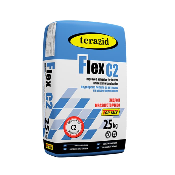 Лепило за плочки Terazid Топ микс флекс 25 кг