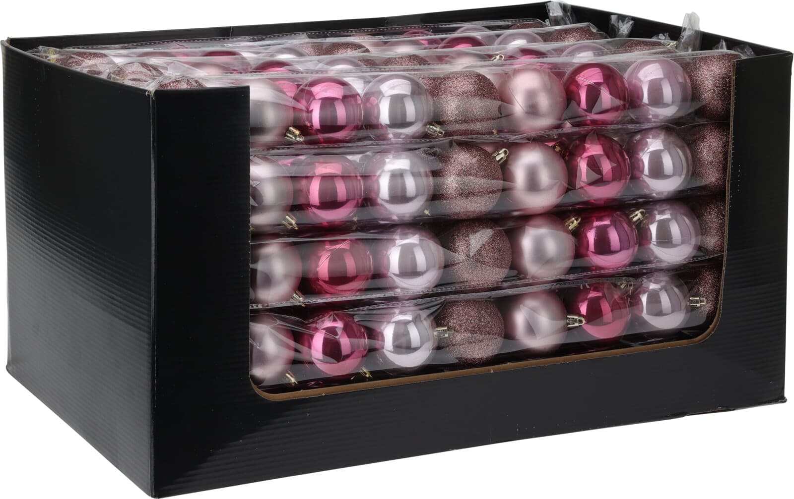 Коледни топки Pink 6см / 9 броя