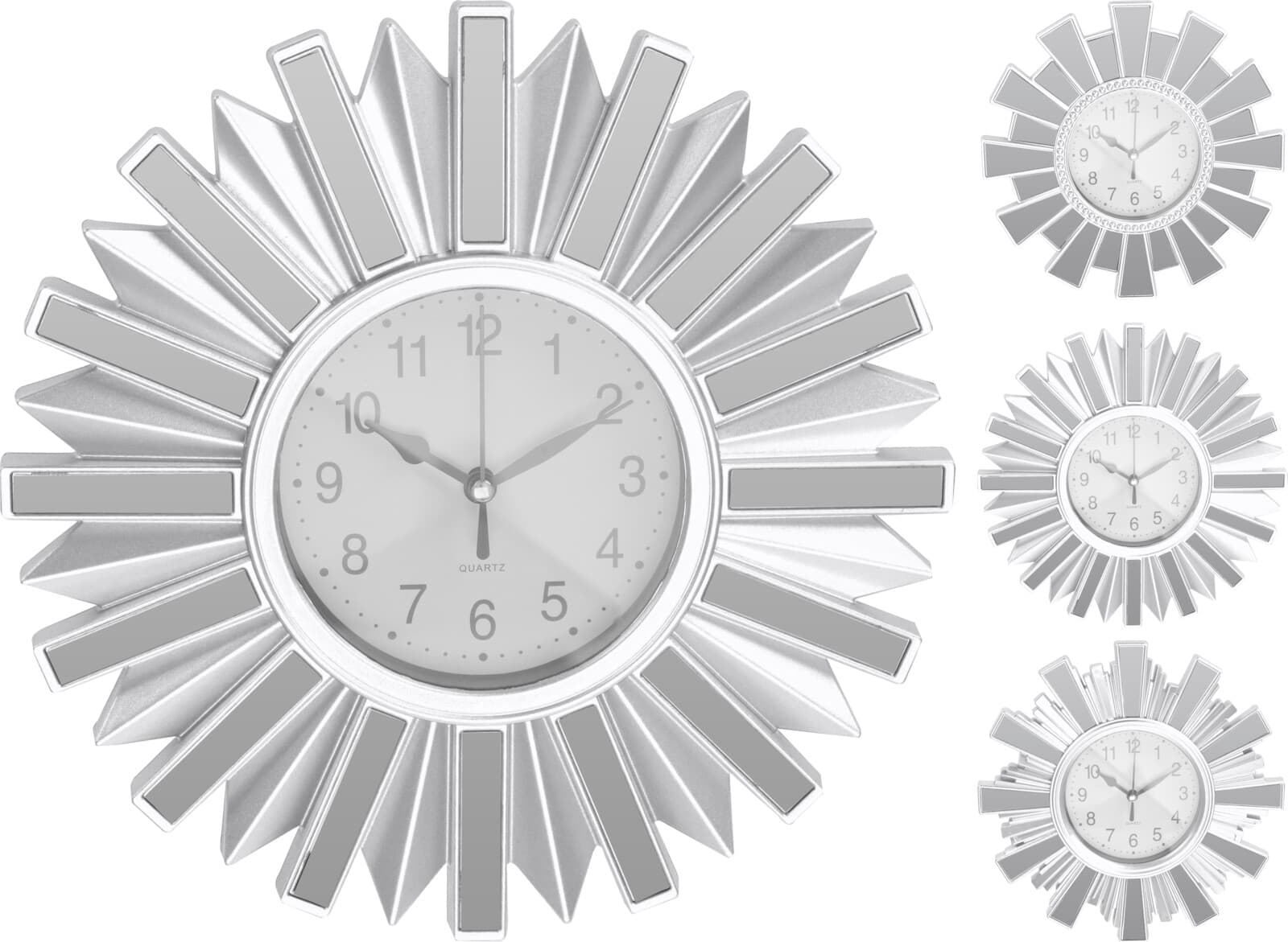 Стенен часовник Silver 25 см 