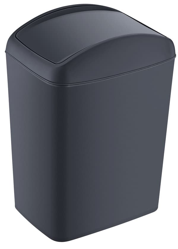 Кош за смет с люлеещ капак Horecano Home TRN-190-04 Антрацит 40 л
