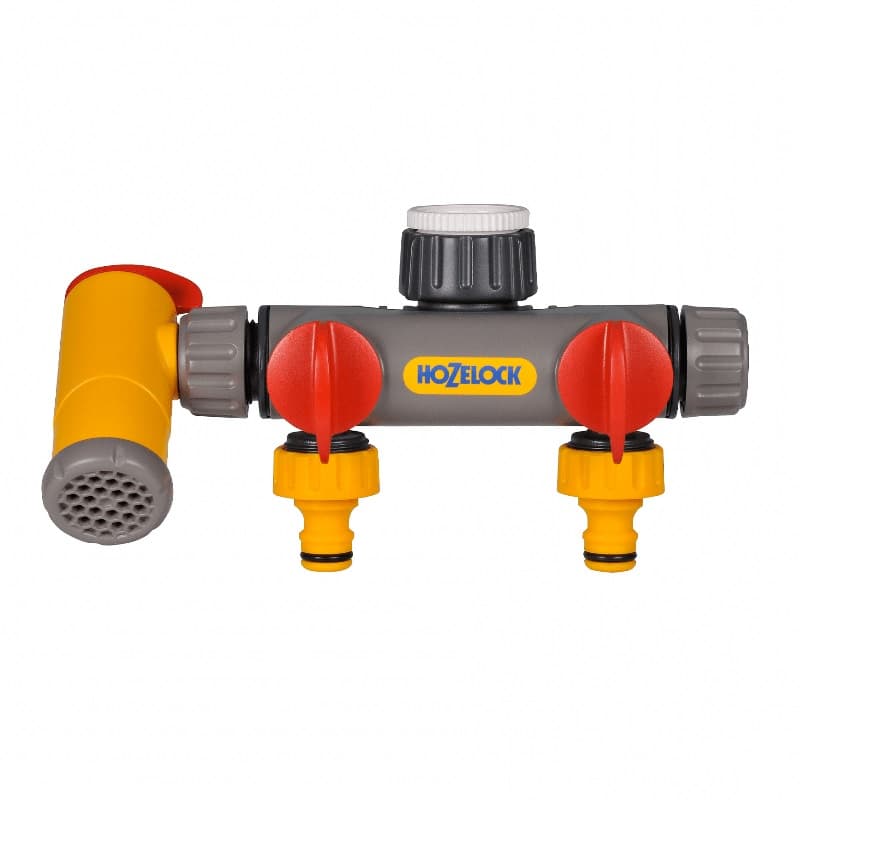 Троен конектор за канела с накрайник Hozelock Flowmax 1/2'' / 3/4'' / 1''