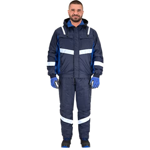 Зимен работен комплект яке и полугащеризон B-Wolf Atom 120501 / 3XL