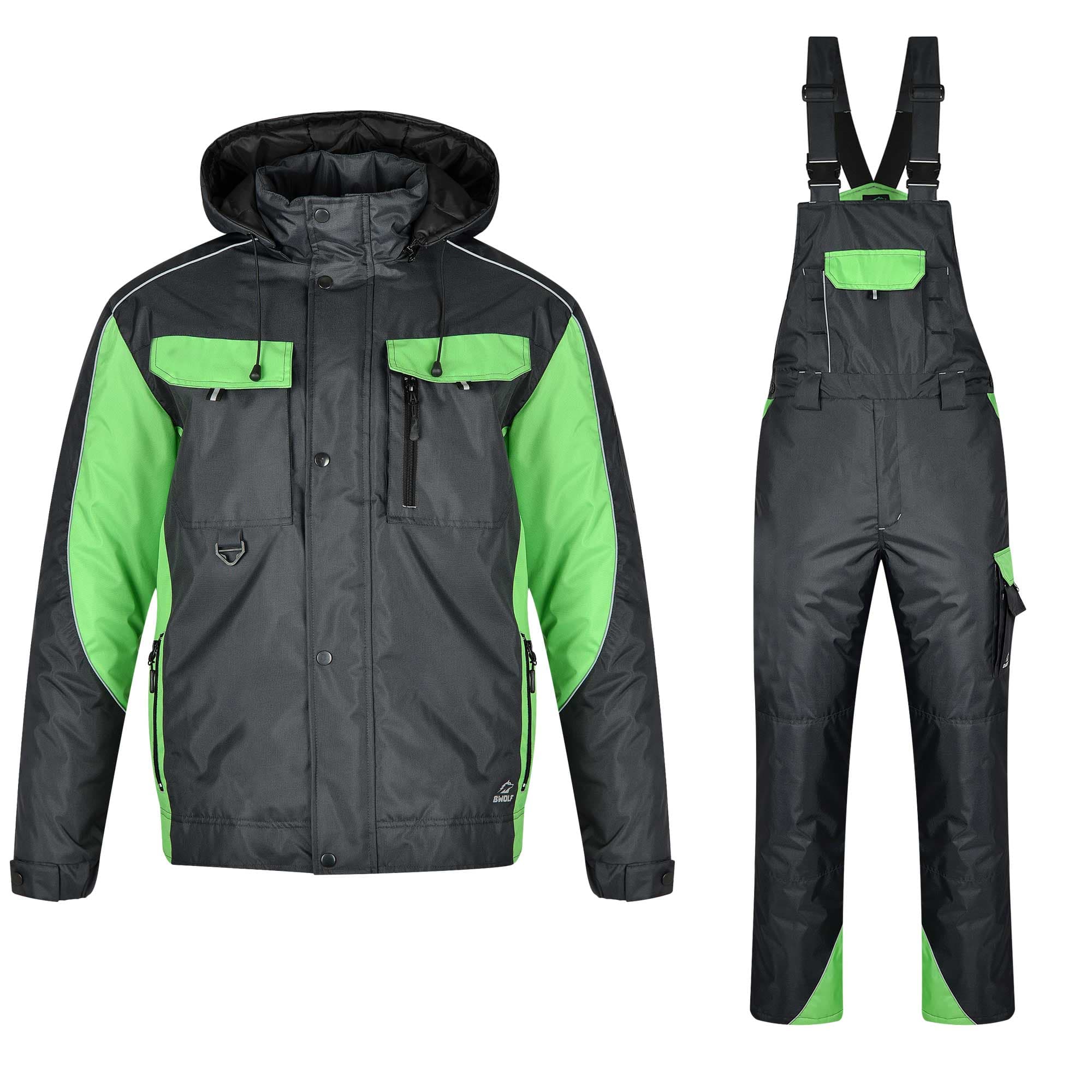 Зимен работен комплект яке и полугащеризон B-Wolf Braver 120404 / 2XL