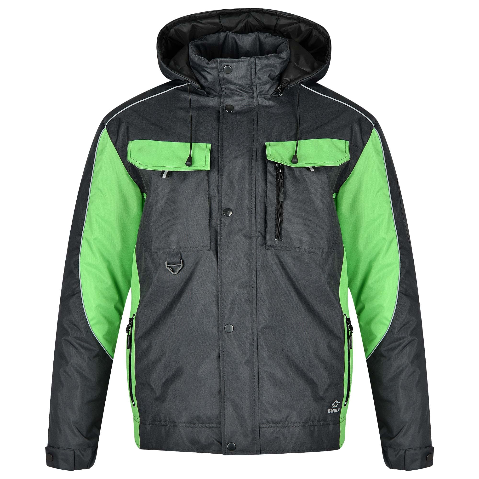 Зимно ватирано яке със сваляща се качулка B-Wolf Braver Jacket 151204 / L
