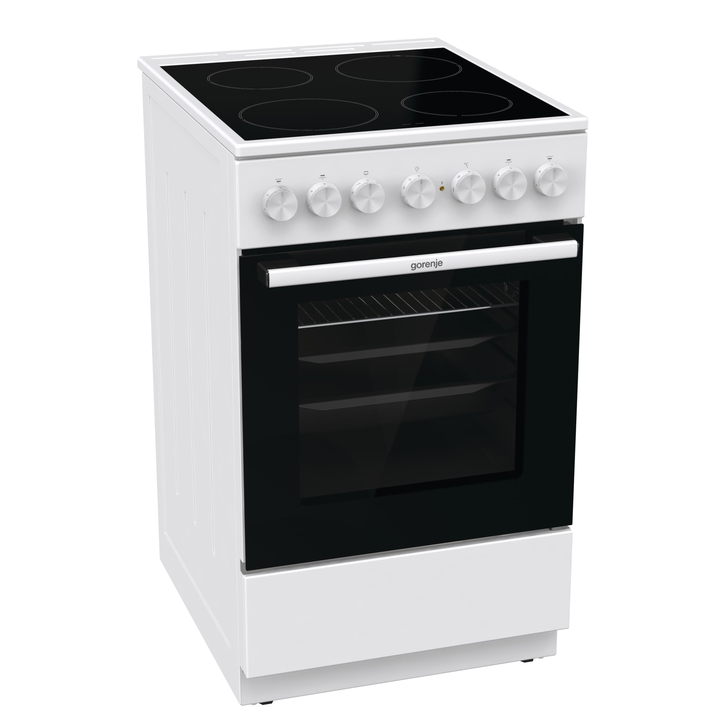 Готварска печка с керамичен плот Gorenje GEC5B41WG 62л / А