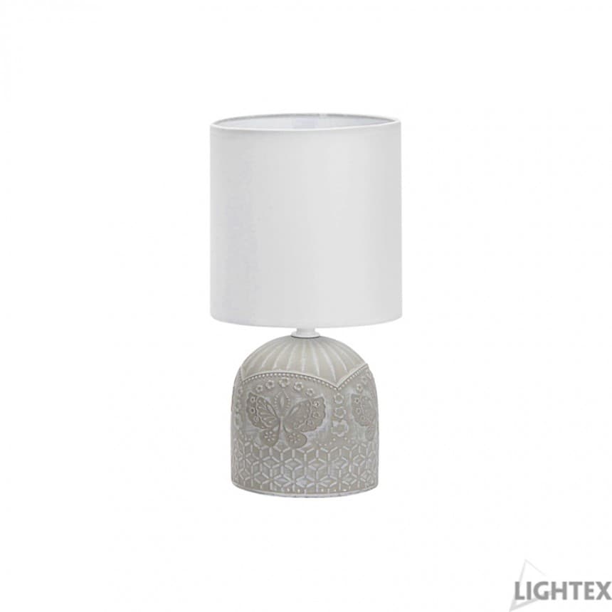 Настолна лампа Lightex Neron сива Е14