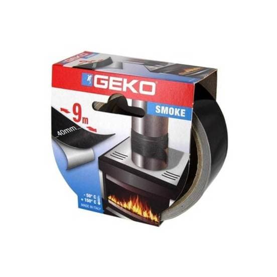 Алуминиева високотемпературна лента за кюнци Geko 9м/40мм черна