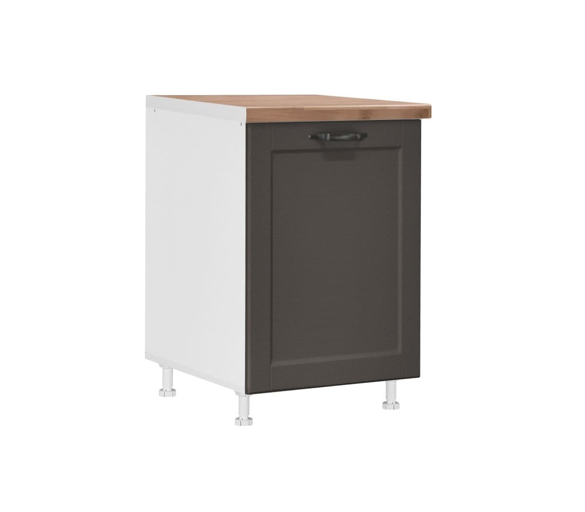 Долен шкаф с една врата и рафт Matis D50 Contempo сив