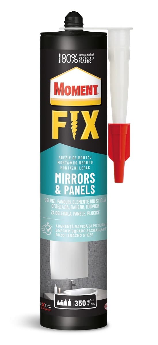 Монтажно лепило за огледала и плоскости Moment Fix Mirrors&Panels 440г