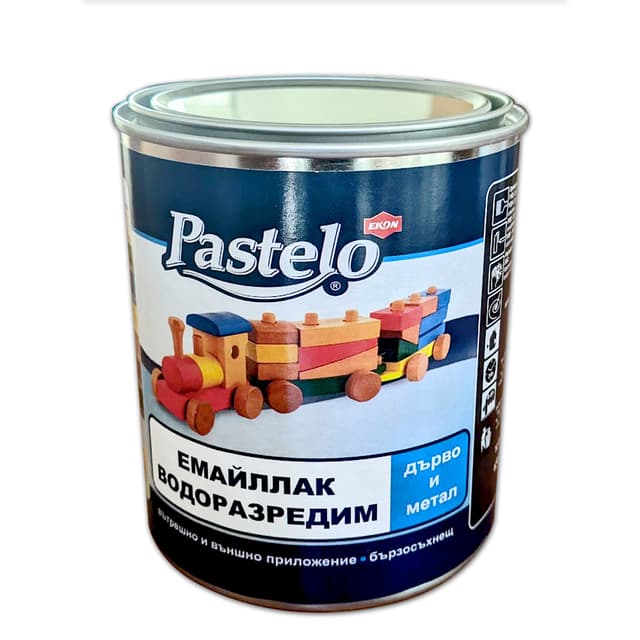 Водоразредим емайллак Pastelo зелен RAL 6001 гланц 0.65л