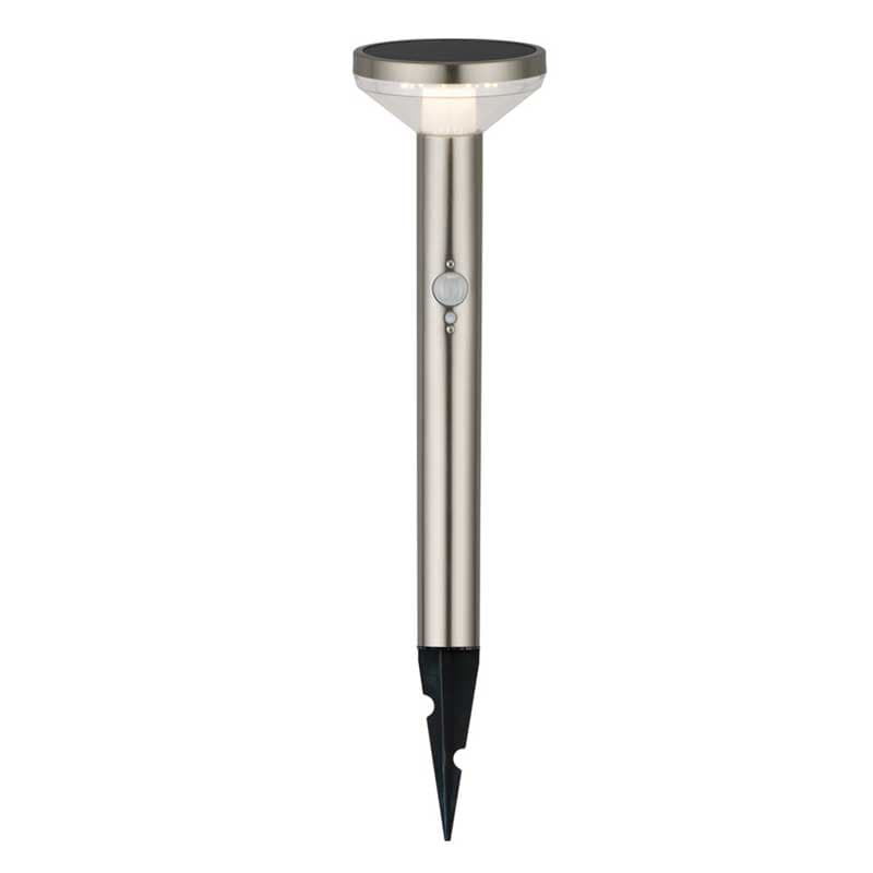 Соларна LED градинска лампа със сензор Spike SS-Brushed Aluminium 3.7V