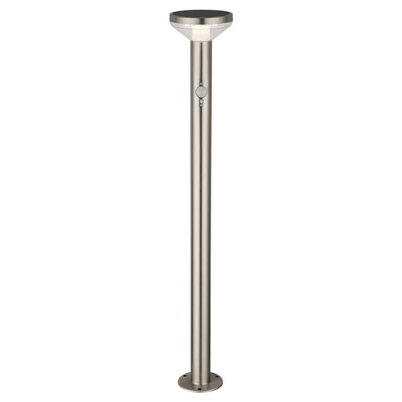 Соларна LED градинска лампа със сензор SS-Brushed Aluminium 3.7V