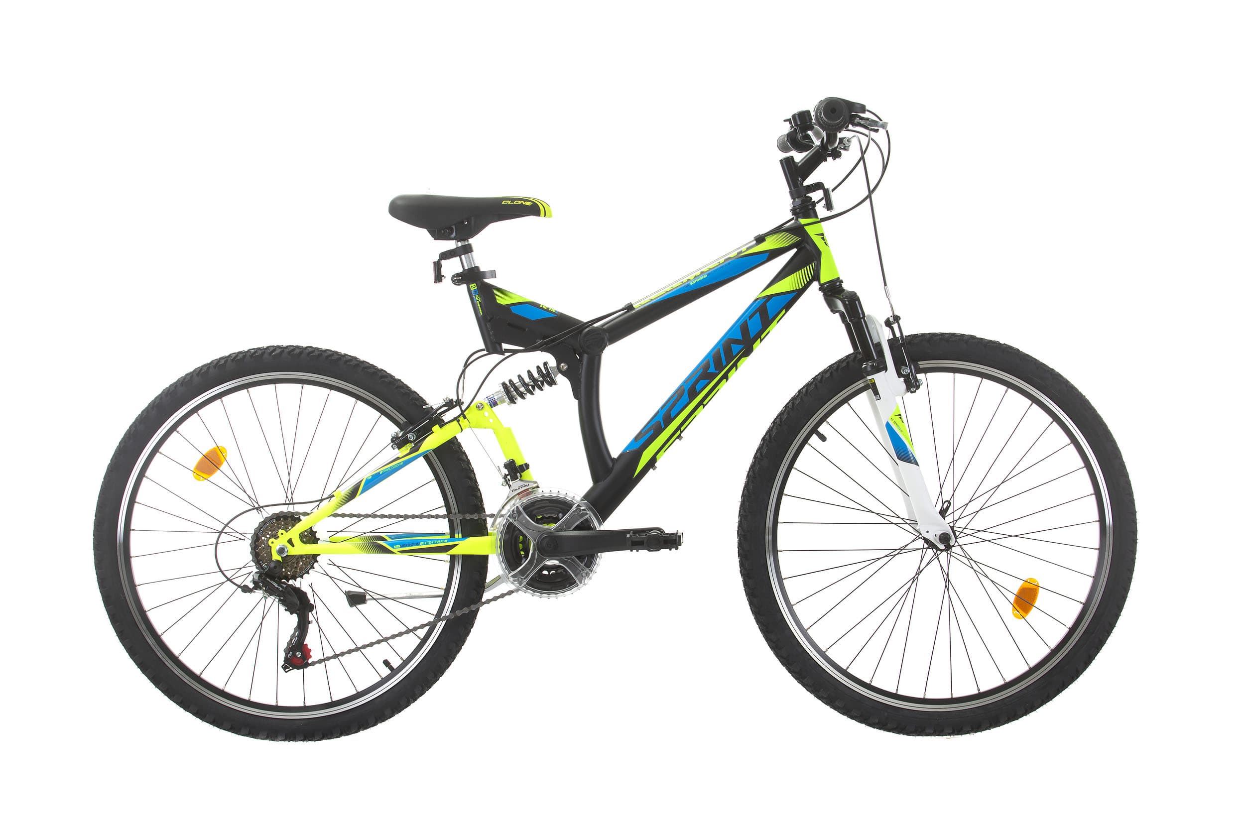 Велосипед Sprint Element Black Neon Green Mat 26"x460
