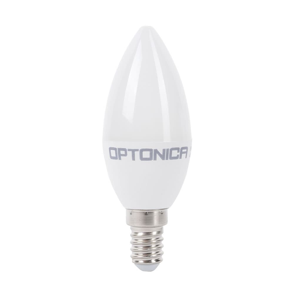 LED крушка кендъл Optonica C37 E14 8W 6000K