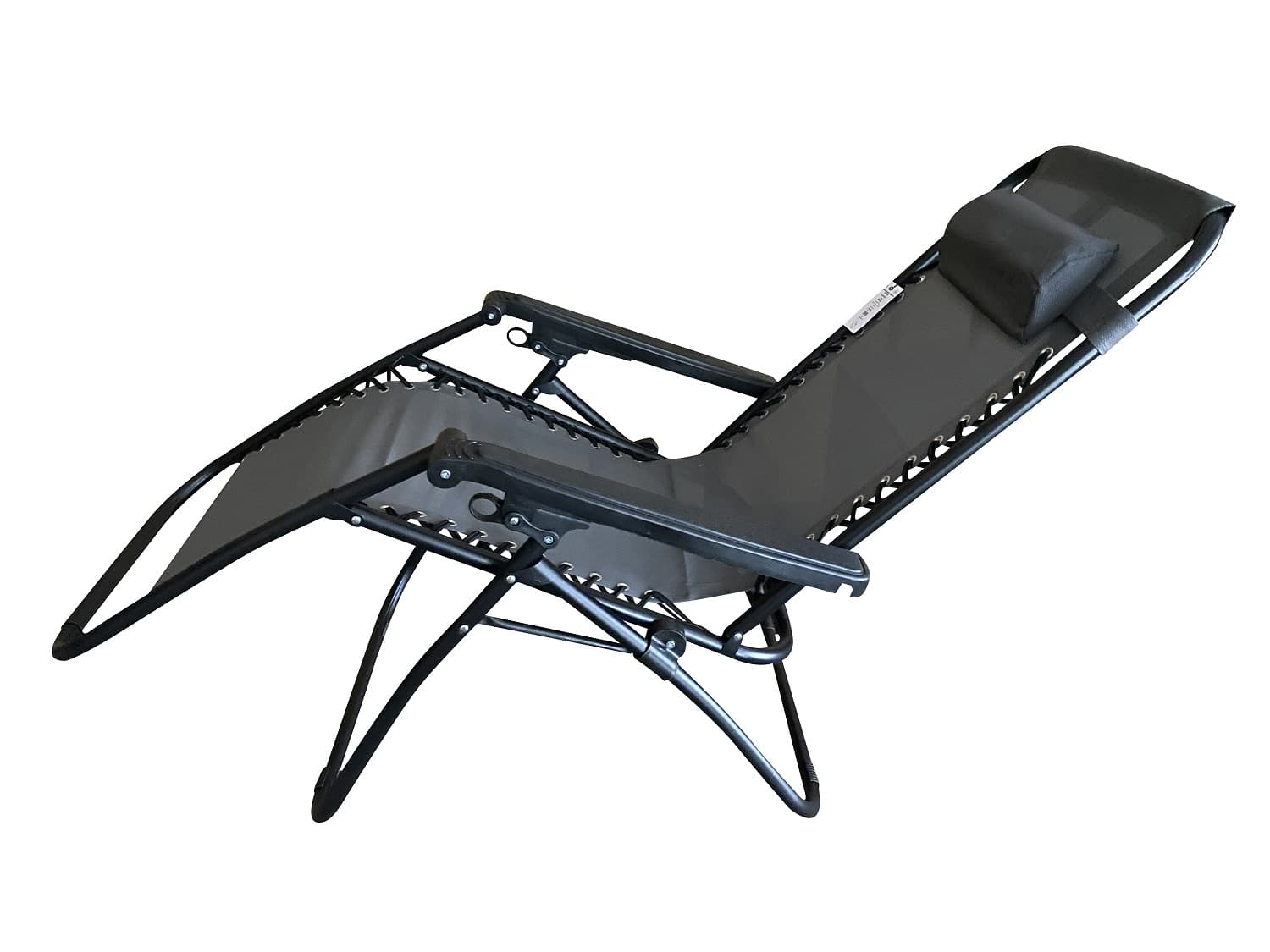 Сгъваем стол за къмпинг Zero gravity My Garden ZRL009 тъмносив 173x67x110см