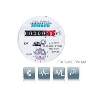 Водомер без холендри Zenner ETKD-M 3/4" СВ Q3=2.5 м3 
