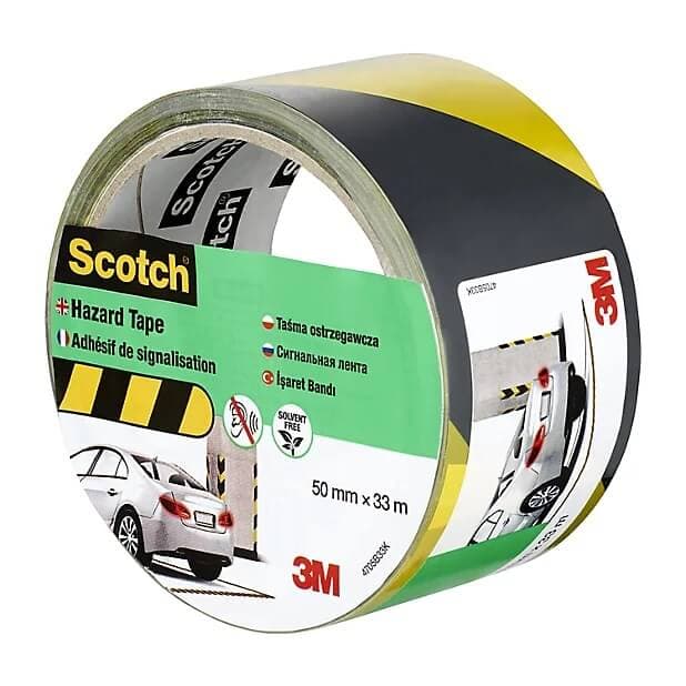 Маркираща лента 3M Scotch 30м/50мм жълто-черна