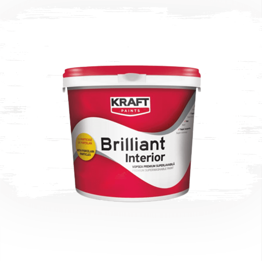 Премиум латекс Kraft Brilliant бял 2.5л