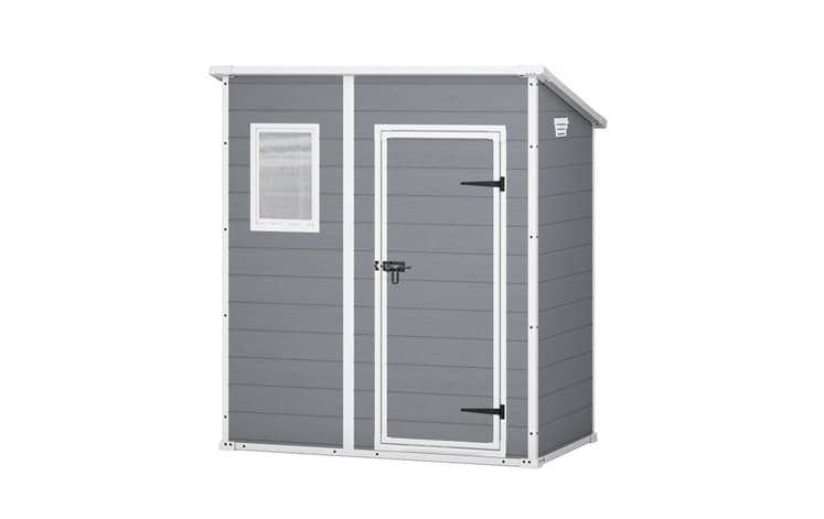 Градински навес барака Keter Manor Pent мод.6x4 Grey 200х183х111см