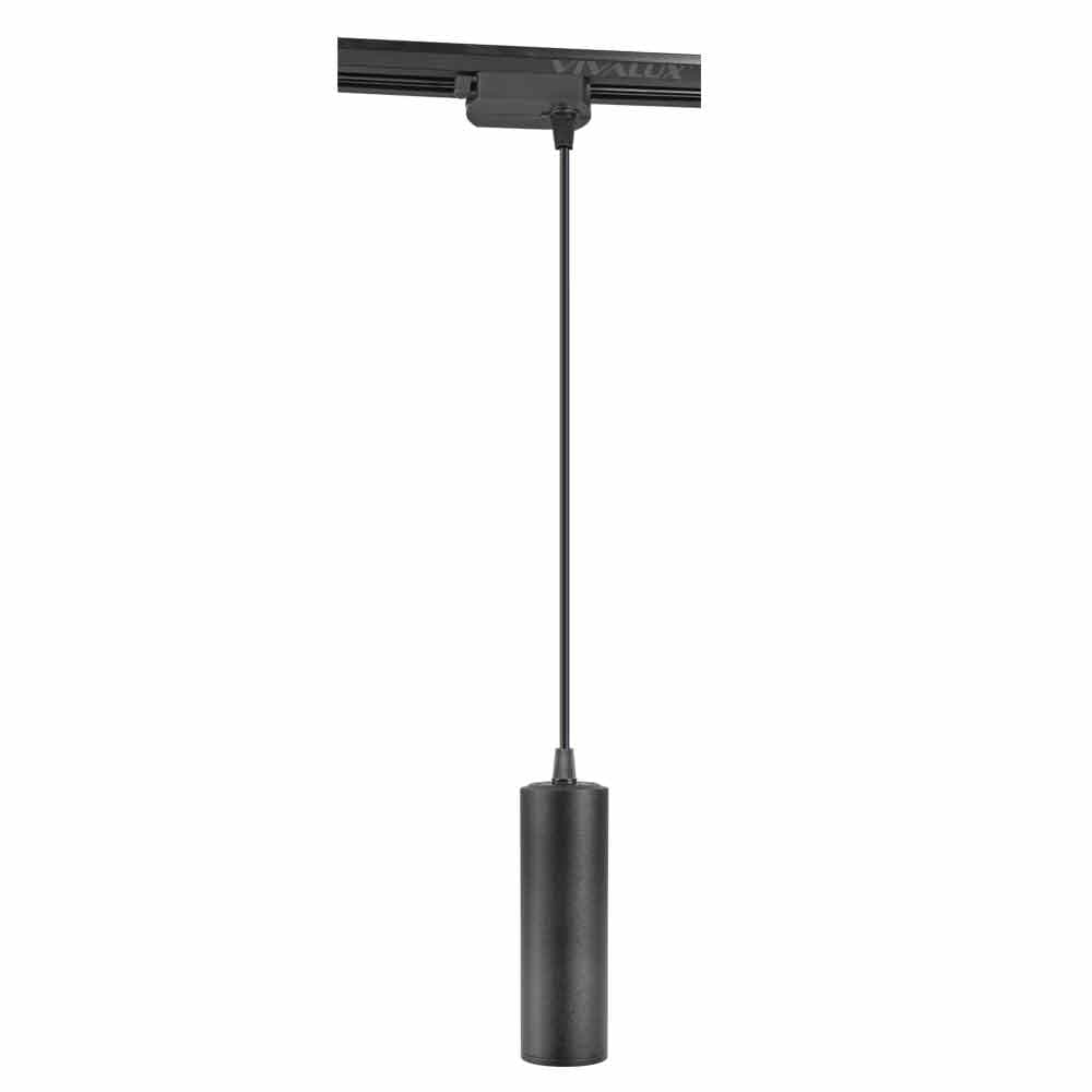 Полилей за релсов монтаж Vivalux TL905 Lux GU10/BK 200мм черен 